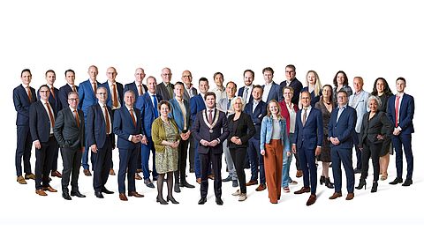 Groepsfoto met gemeenteraadsleden